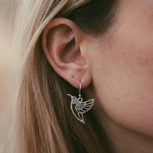 Aros Colibrí en Plata 950 | Resiliencia y Energía Natural