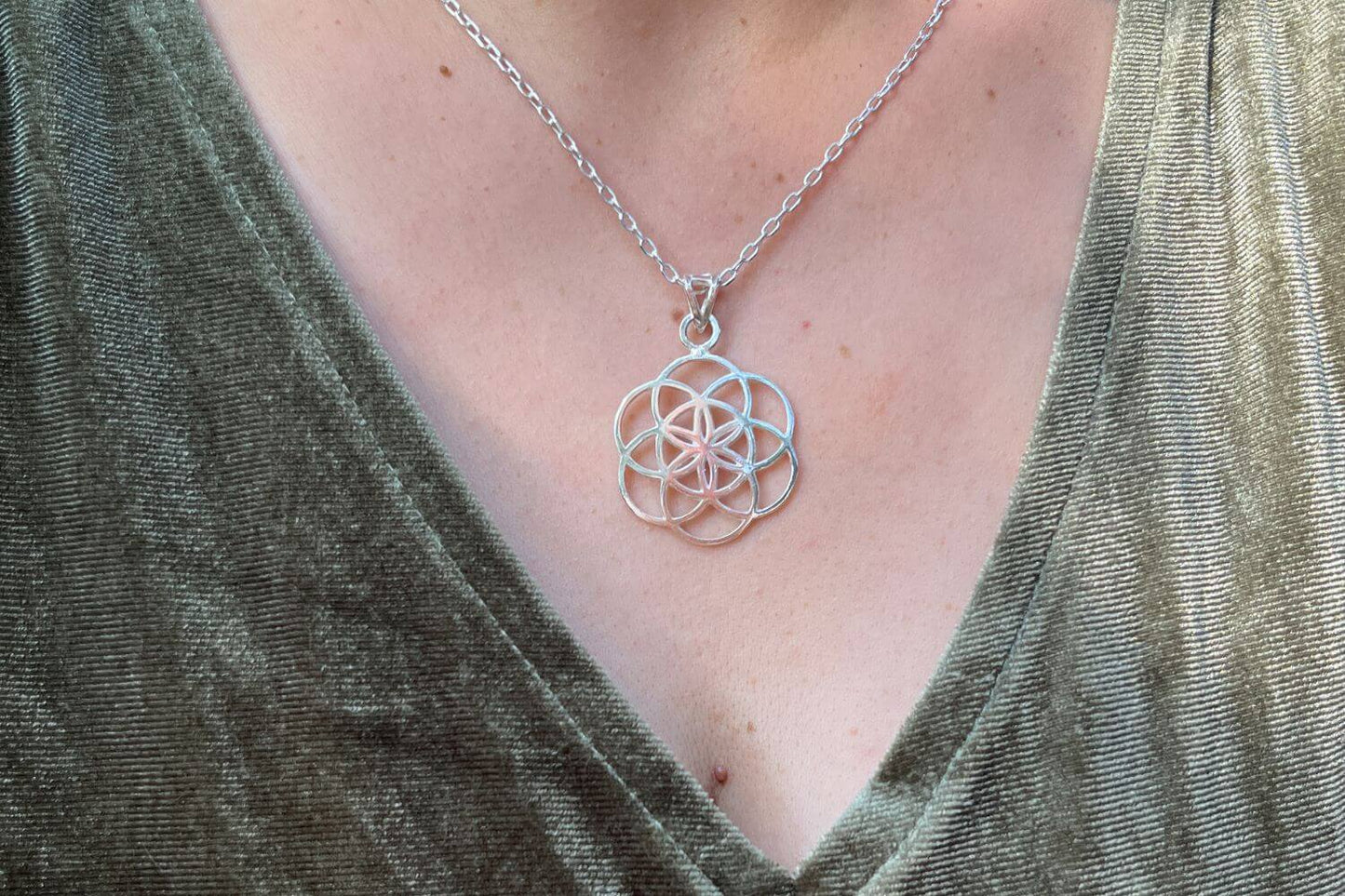 Colgante Semilla de la vida - Plata 950