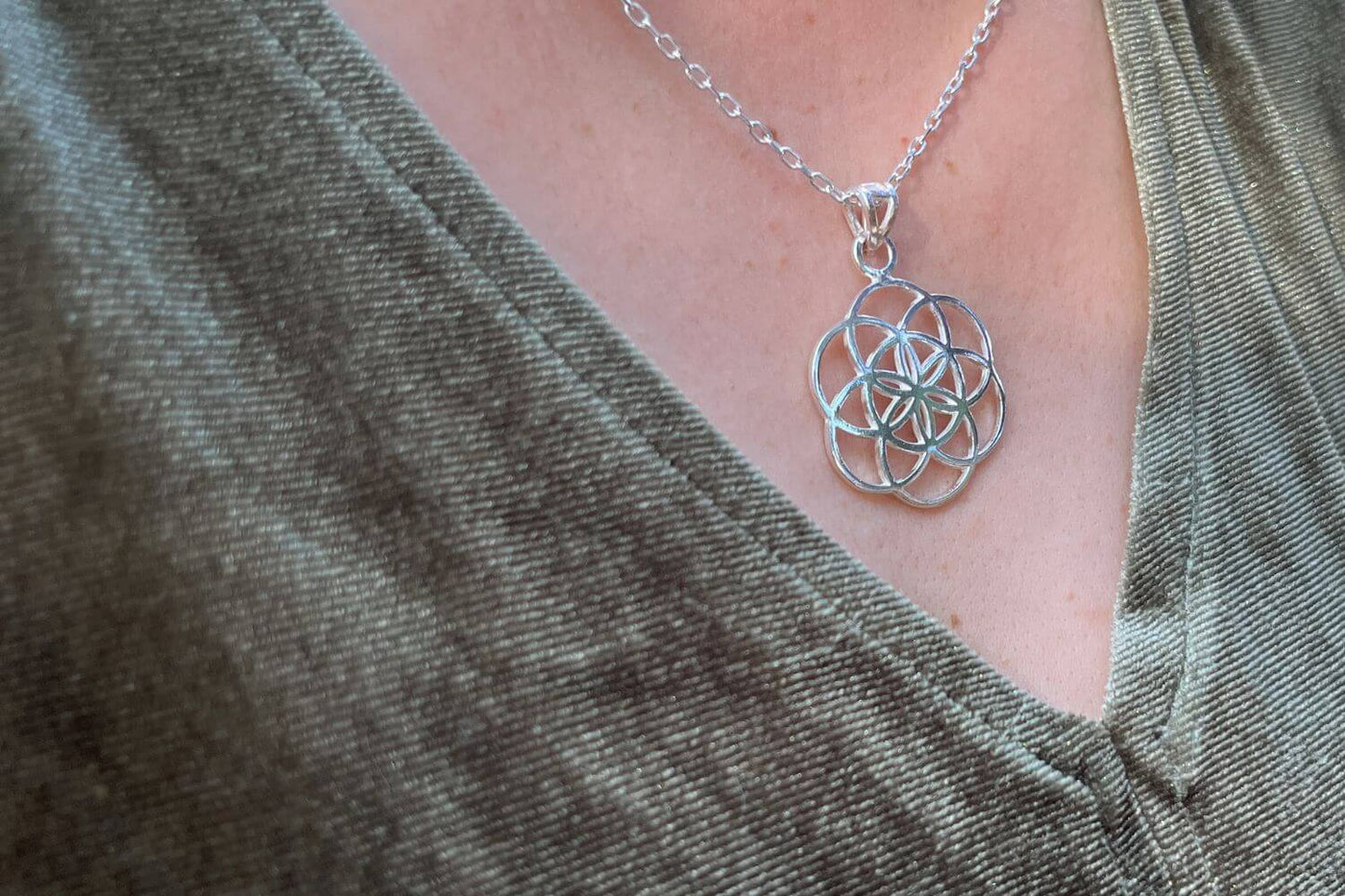 Colgante Semilla de la vida - Plata 950