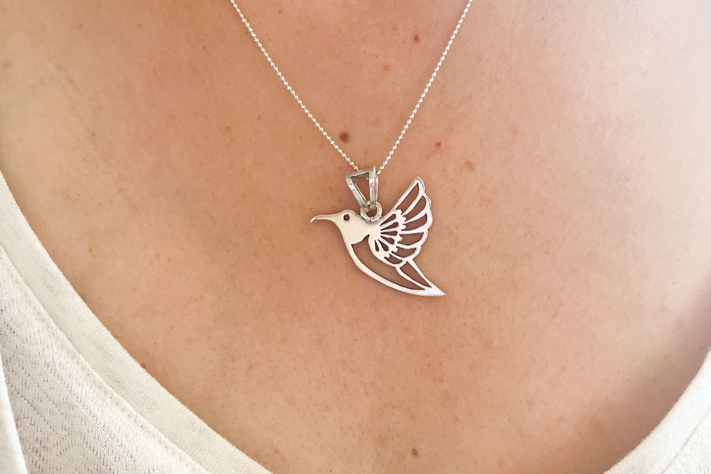 Colgante Colibrí - Plata 950