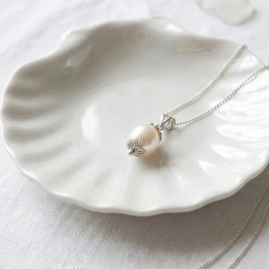 Colgante de Perla Cultivada en Plata 950 - Elegancia atemporal